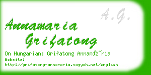 annamaria grifatong business card